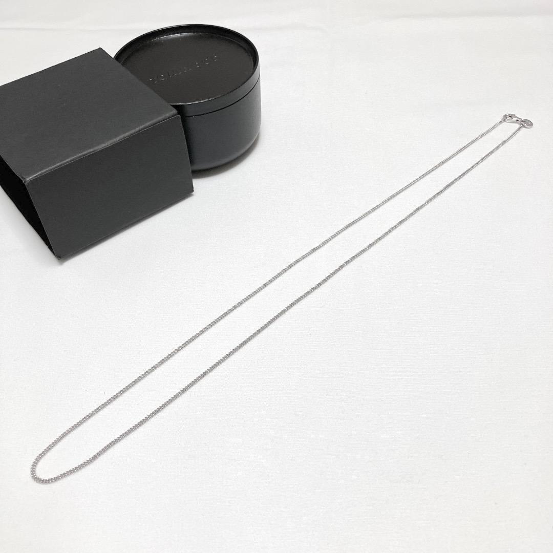 新品 24.5 TOMWOOD カーブチェーンネックレス スリム 銀 15751