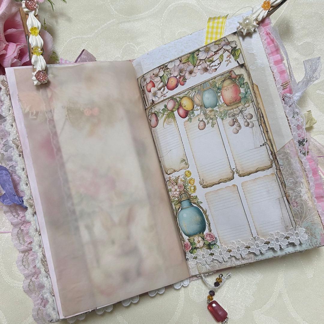 薔薇とレースのジャンクジャーナル・雑記帳　Happy Easter