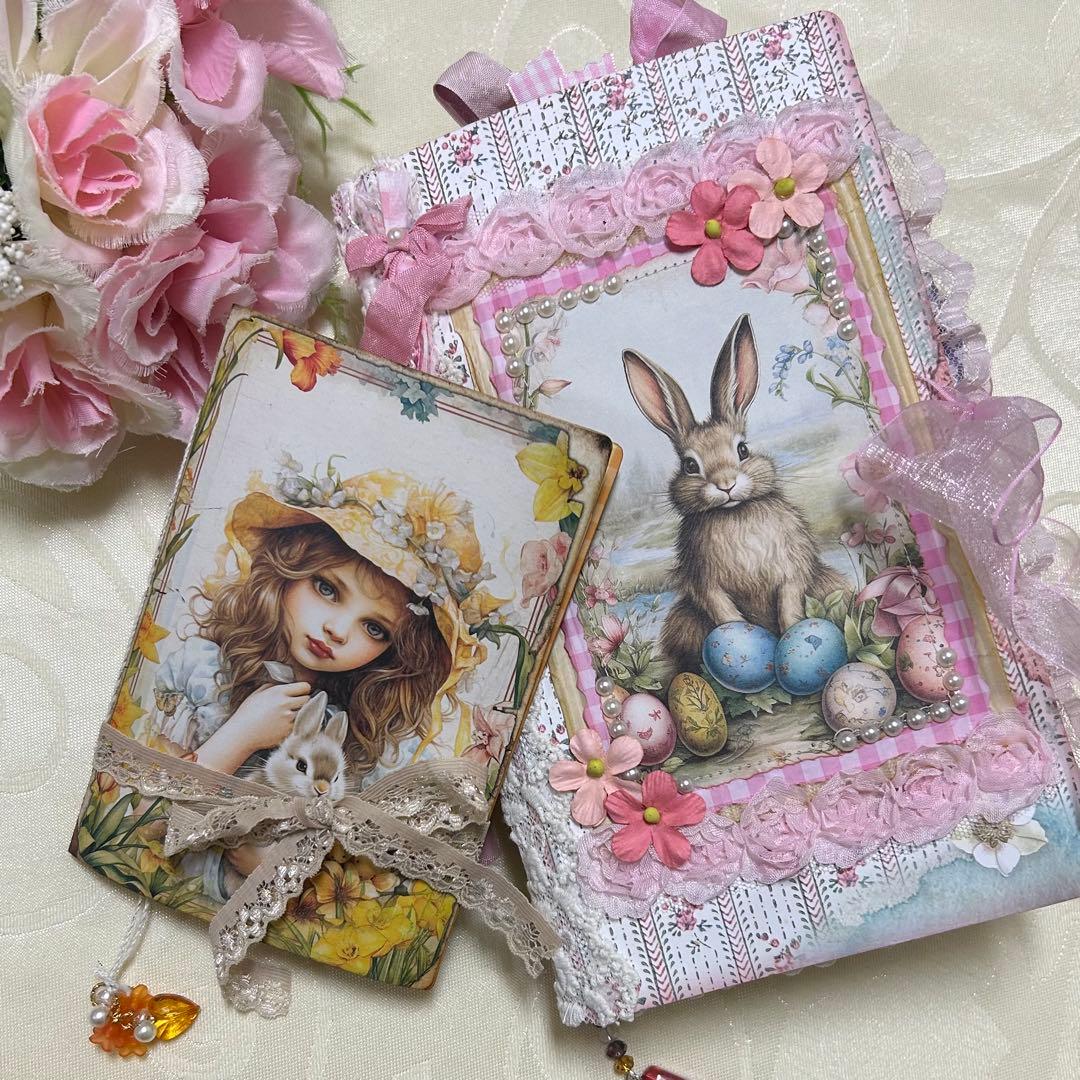 薔薇とレースのジャンクジャーナル・雑記帳　Happy Easter