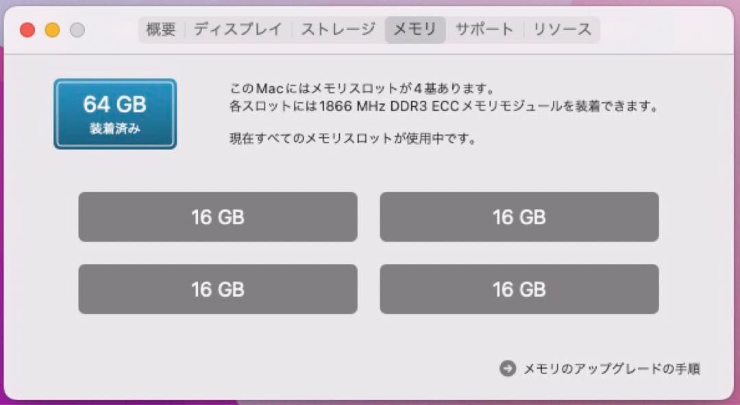 [最終]Apple Mac Pro (2013) 12コア 64GB 1Tssd