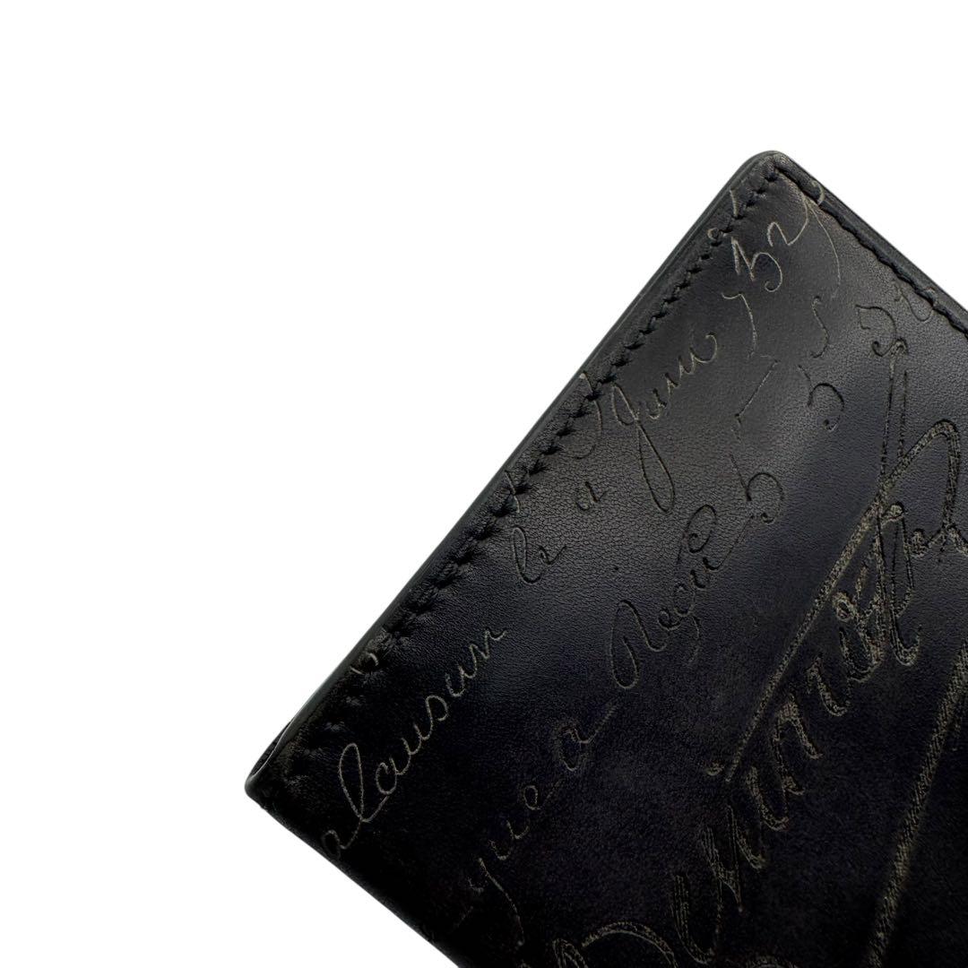 美品　ベルルッティ　長財布　サンタル　カリグラフィ　スクリットレザー　ブラック