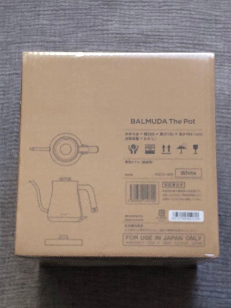 新品未開封品　BALMUDA The Pot 0.6L 電気ケトル ホワイト