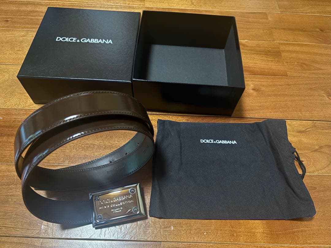 Dolce & Gabbana ドルガバ　メンズ ベルト ダークブラウン