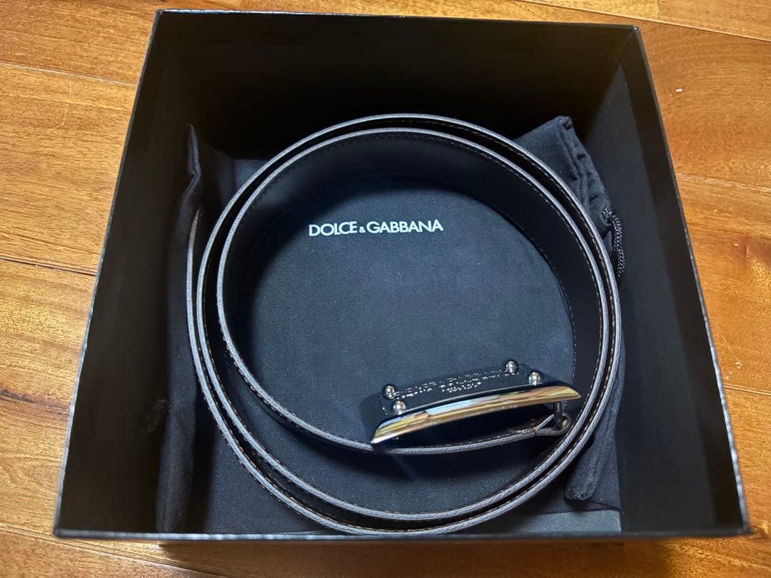 Dolce & Gabbana ドルガバ　メンズ ベルト ダークブラウン