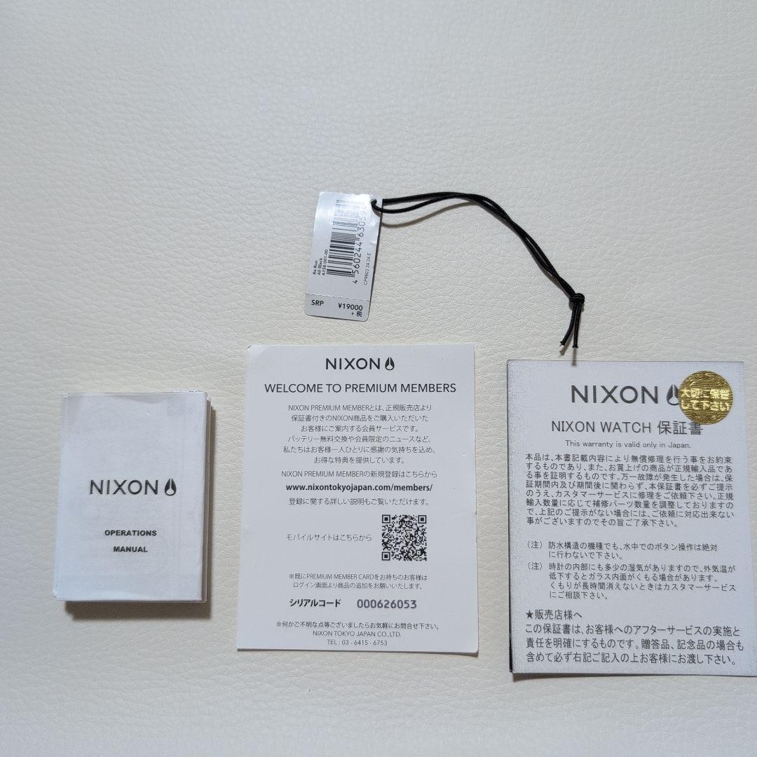 NIXON RE-RUN 腕時計 ブラック A158 001 電池交換済み！！