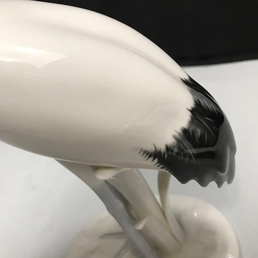 Noritake オールドノリタケ 陶器 鶴　置物 1950年代　レトロ　明治