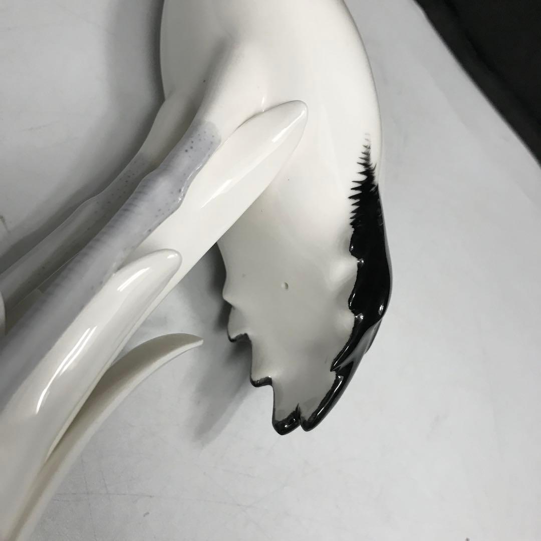 Noritake オールドノリタケ 陶器 鶴　置物 1950年代　レトロ　明治