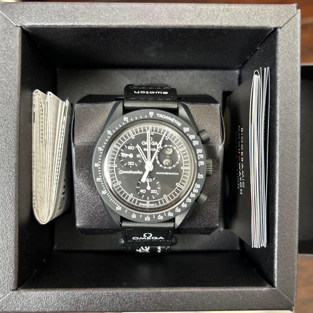 tsuki　スウォッチ　スヌーピーコラボ　ブラック　オメガ