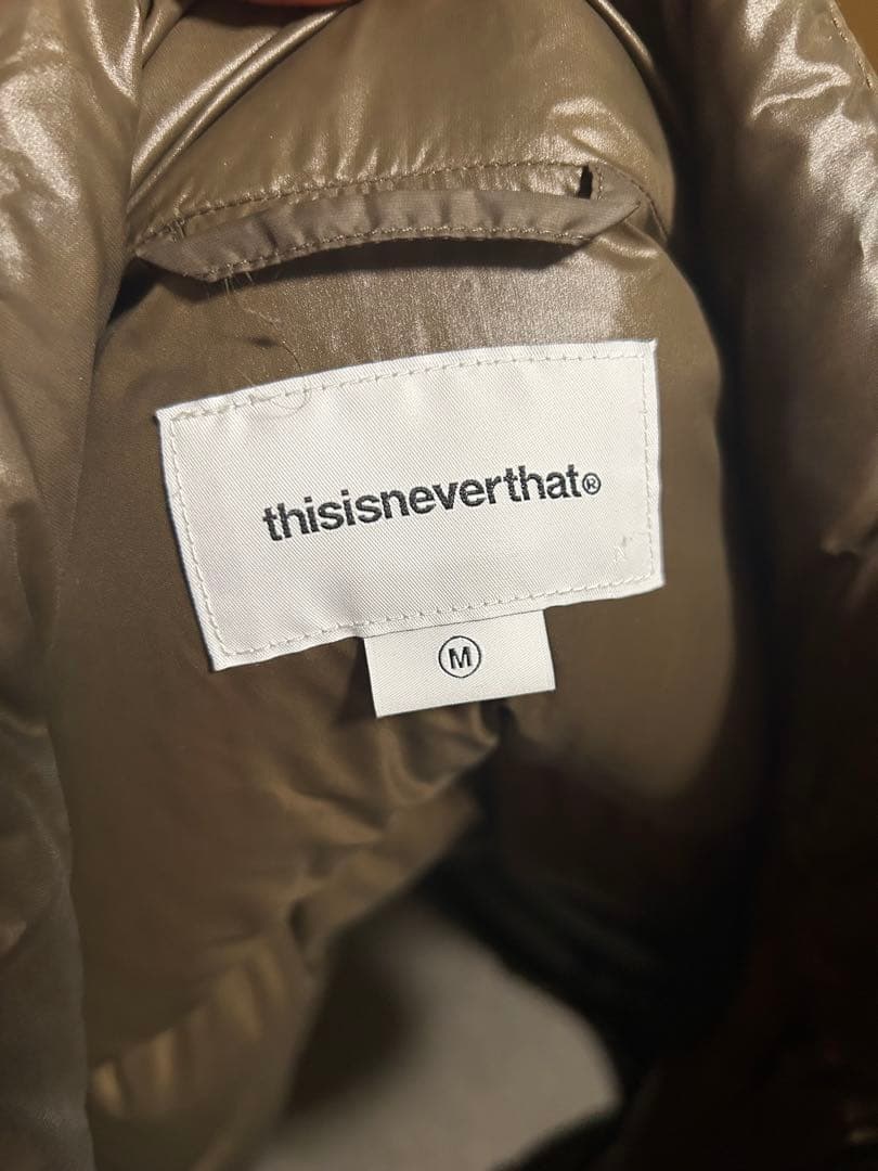 thisisneverthatダウンジャケット フルジップ　Mサイズ