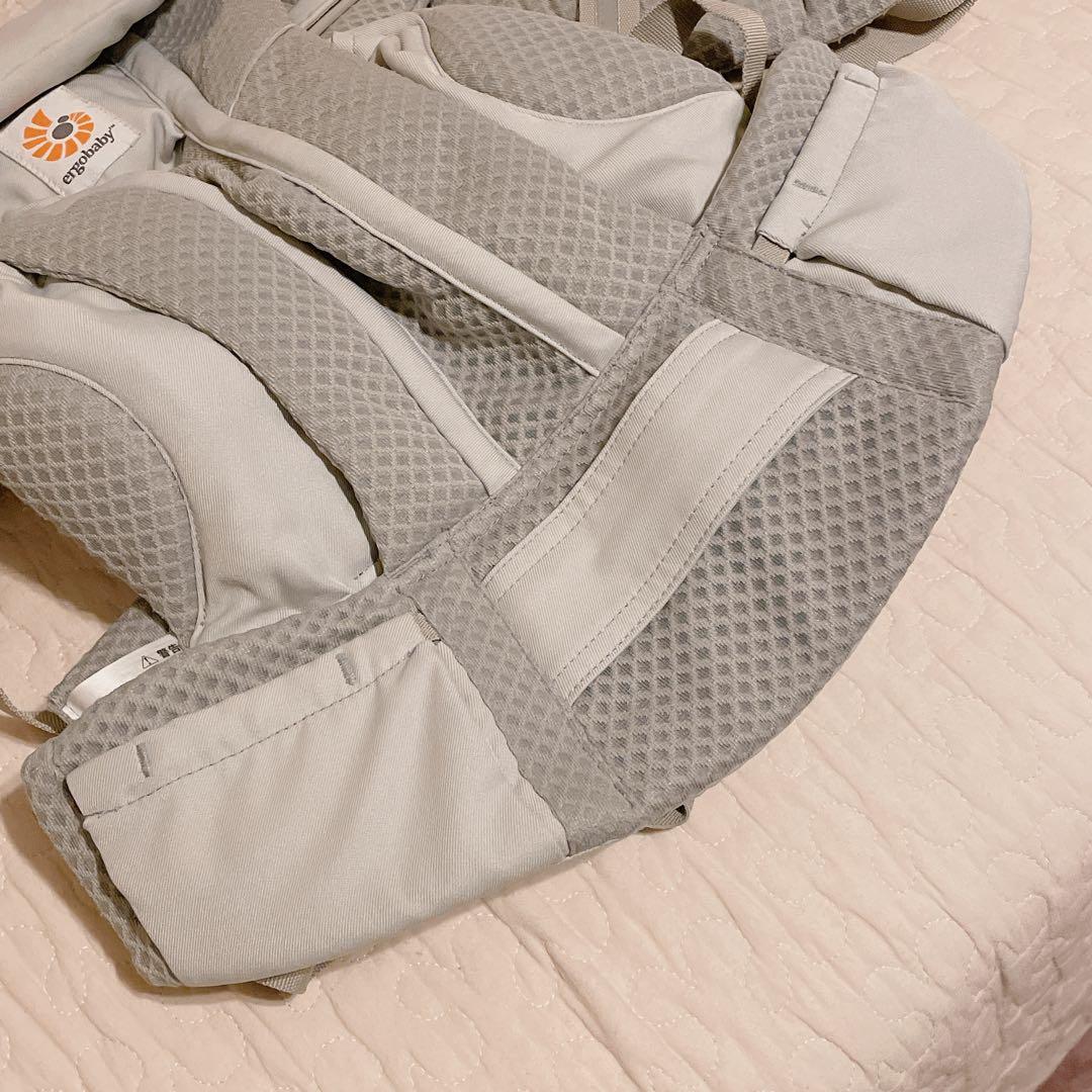 【美品】エルゴ オムニブリーズ パールグレー + 収納カバー +レッグウォーマー