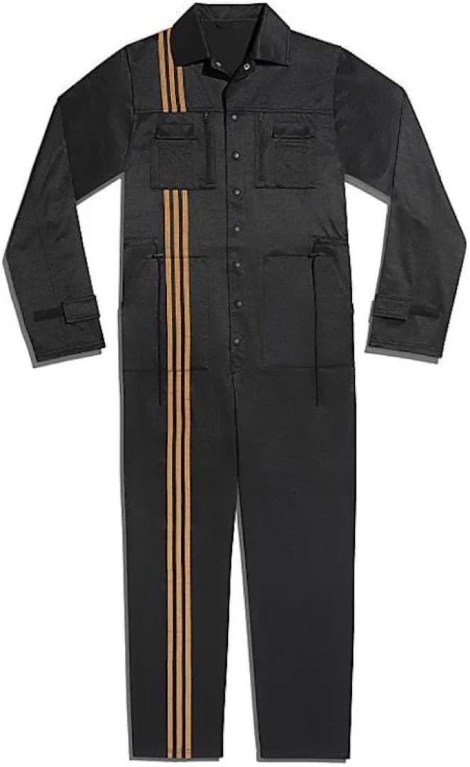 【希少】adidas ジャンプスーツ オーバーオール 黒