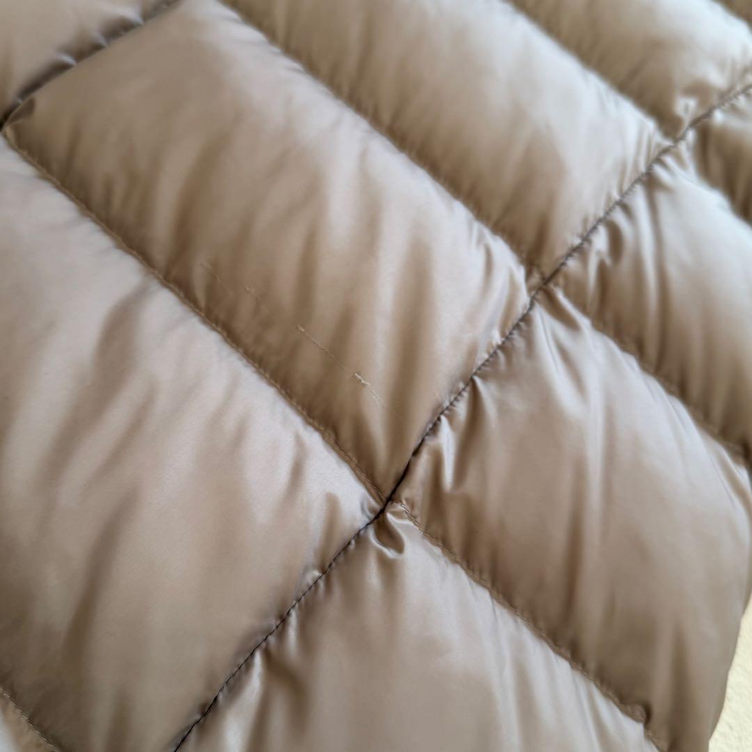 23区　シレータフタロングダウンコート　洗える　ラクーンファー　グレージュ　3L