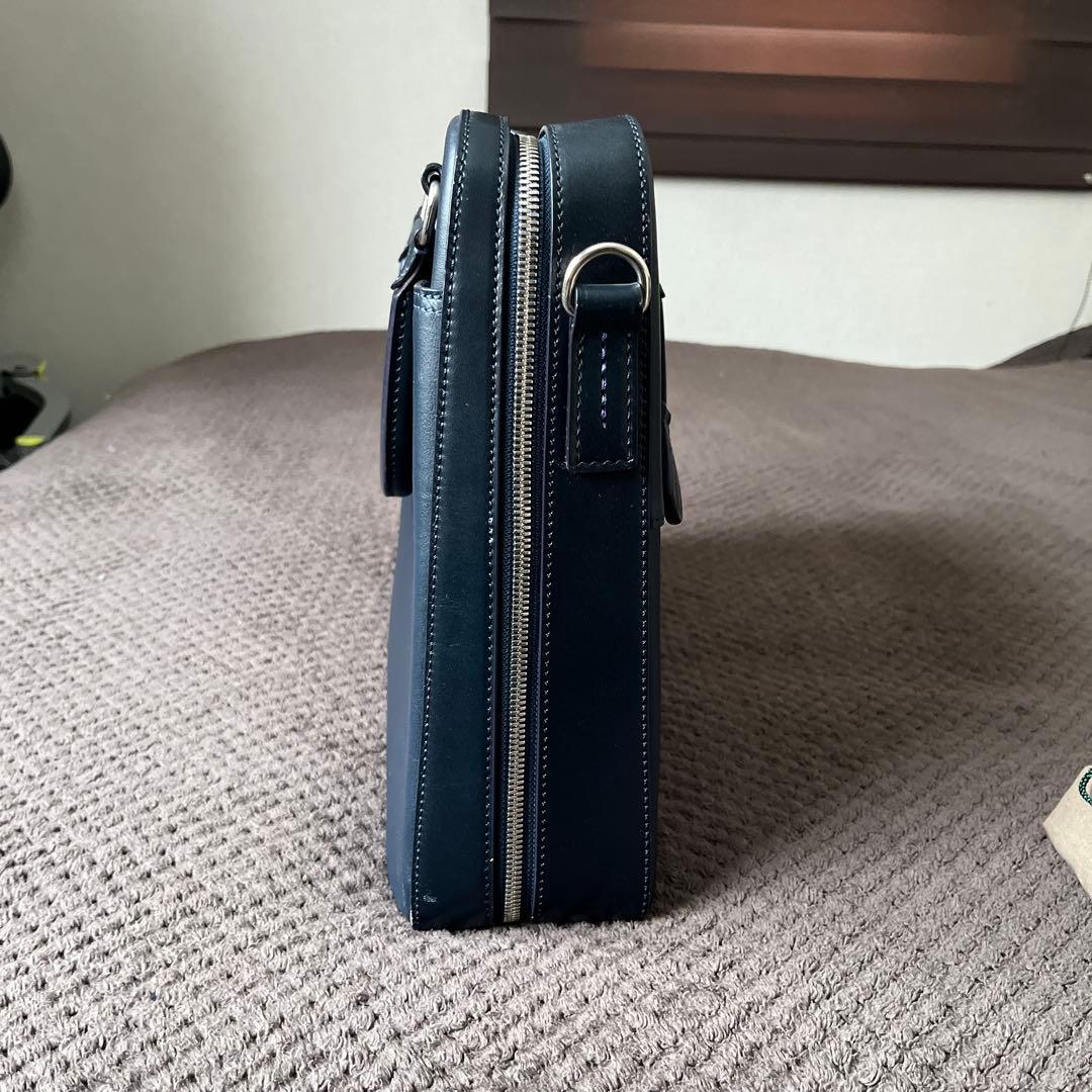 ソメスサドル ブリーフケース ネイビー