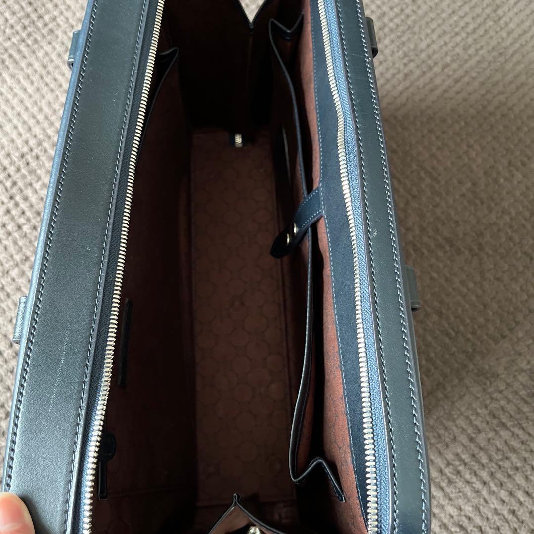 ソメスサドル ブリーフケース ネイビー