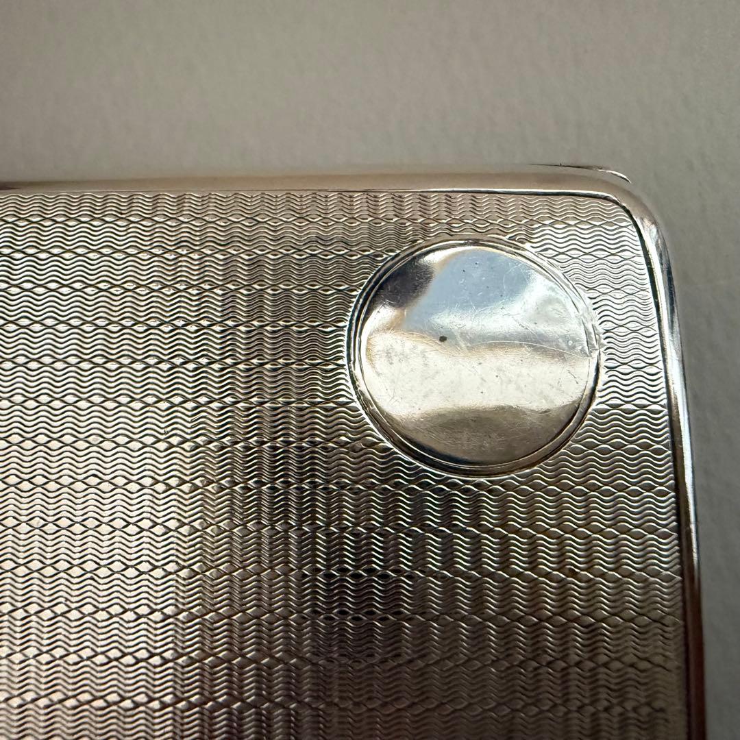 英国マッピンウェブ純銀スターリングシルバーシガレットケースタバコ入れ113.7g