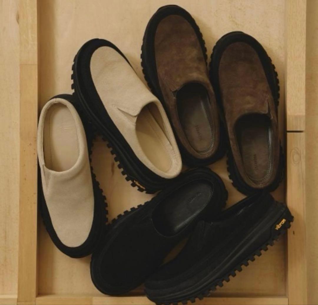 【箱あり】Vibramsole Leather Sabot TODAYFUL