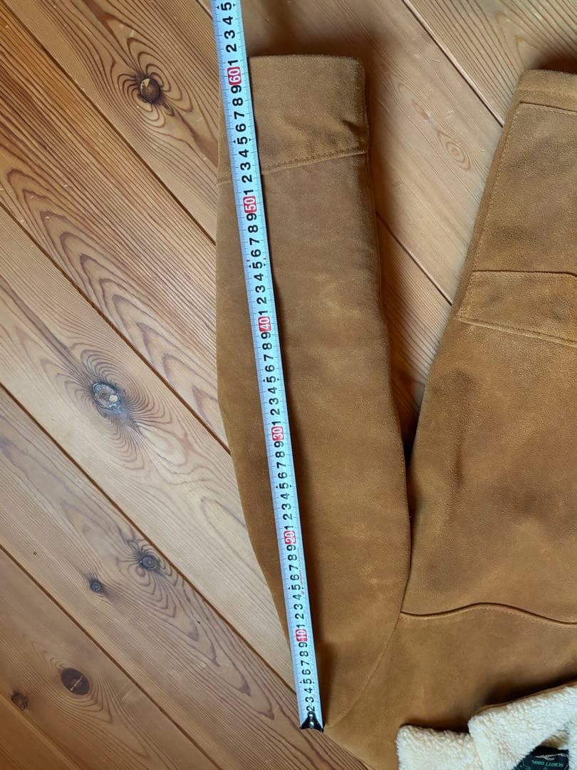 n*o様 最終値下げ！ schott スエード ボア付きジャケット ブラウン