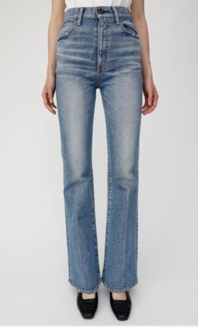 moussy MVS FLARE デニム サイズ24 ブルー