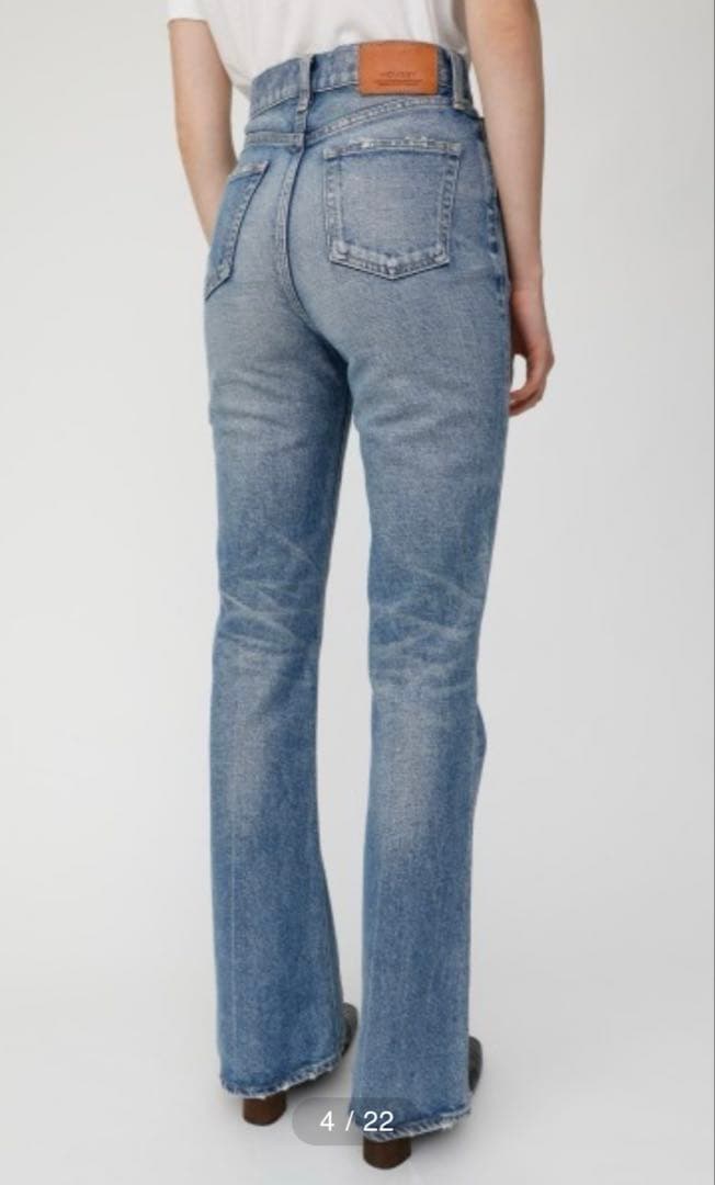 moussy MVS FLARE デニム サイズ24 ブルー