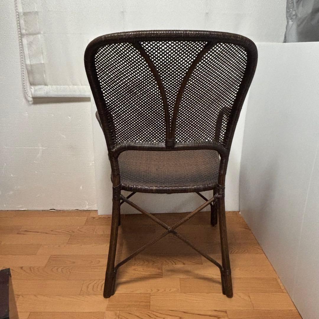 ヤマカワラタン　アームチェア　籐製　ラウンジチェア　Yamakawa