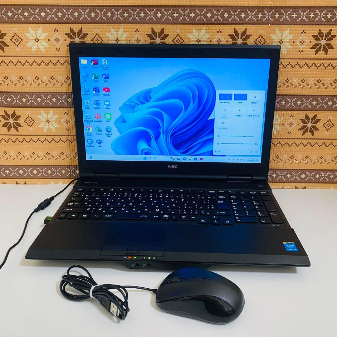 Y64 NECノートパソコン i5メモリ8G高速SSDサクサクWindows11