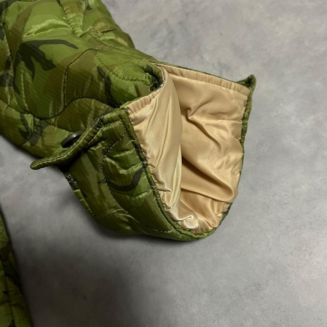 美品！HOUSTON ベトジャン　キルティングL 刺繍　中綿　ミリタリー　マップ