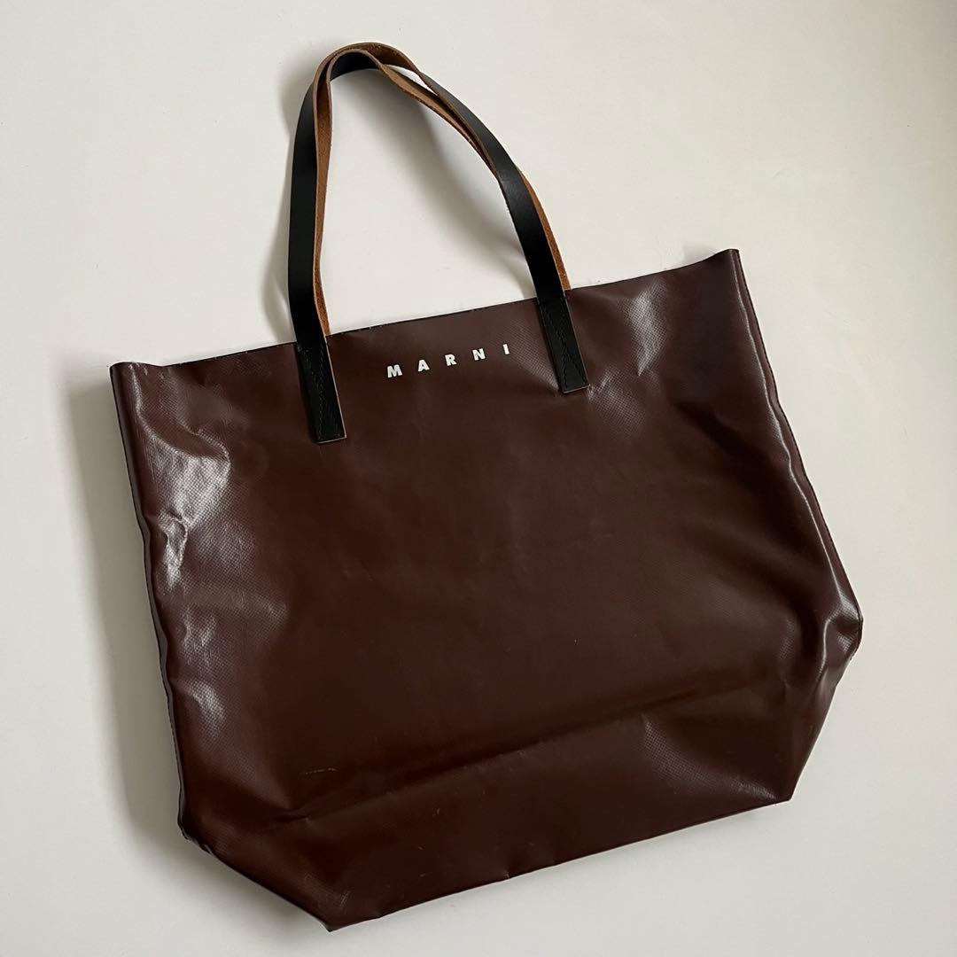 バッグ MARNI PVC TRIBECA HORIZONTAL TOTE BAG