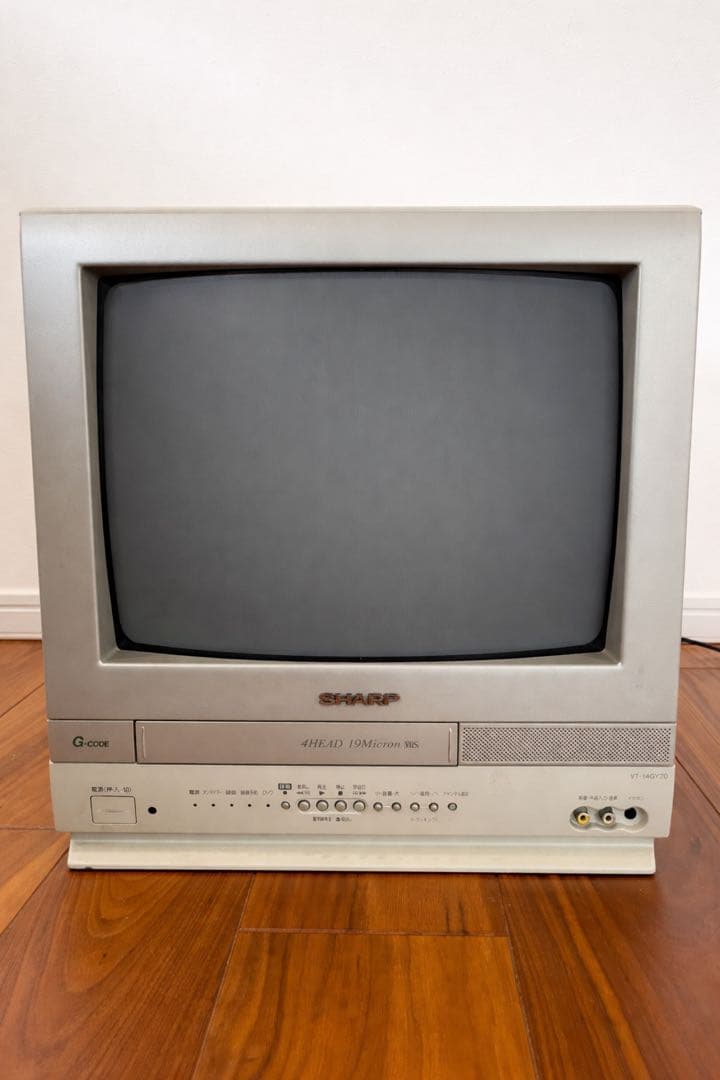 【動作品】SHARP ブラウン管テレビ VHS一体型 VT-14GY20 レトロ