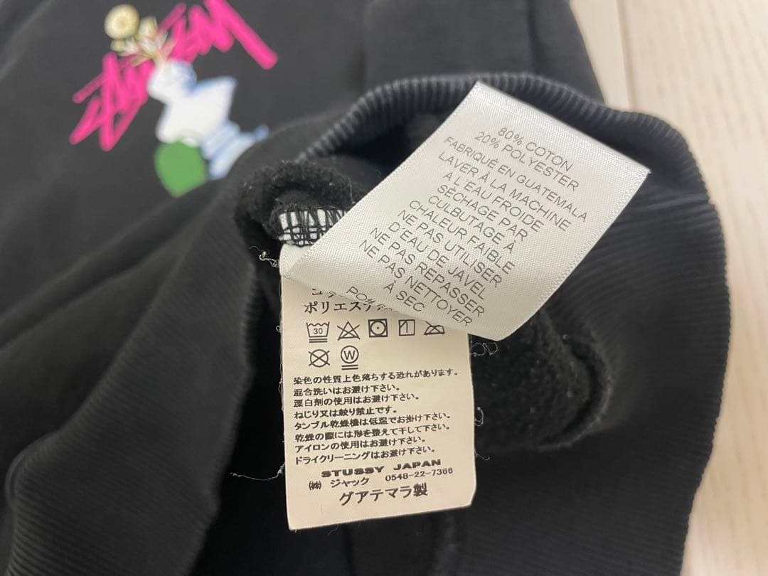 ★Stüssy Psychedelic Hoodie 両面ロゴパーカー M