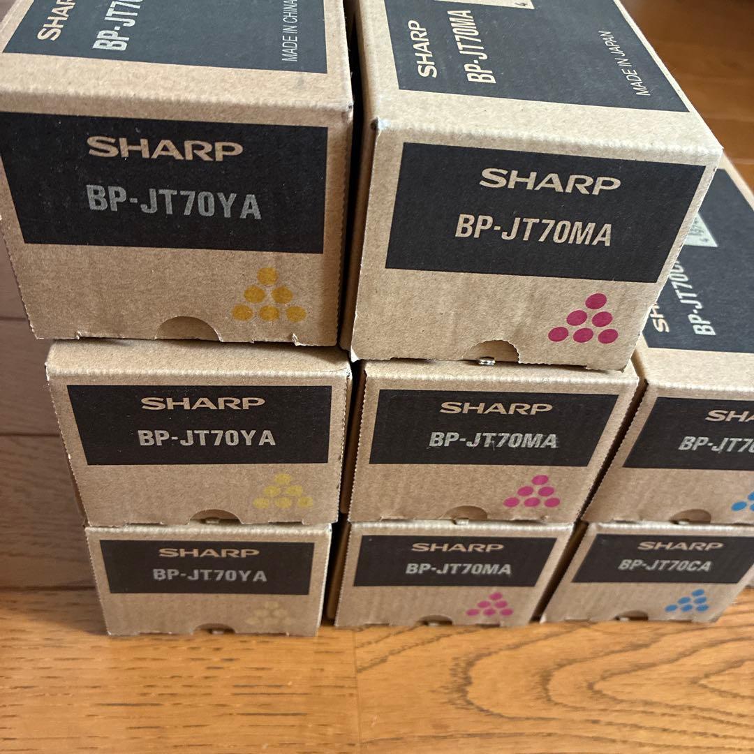 SHARP トナーカートリッジ BP-JT70シリーズ　合計9本