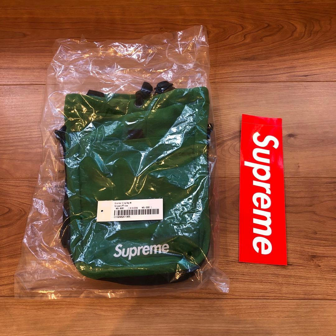 シュプリーム　ポーラテック　ショルダー　バッグ　緑　グリーン Pouch