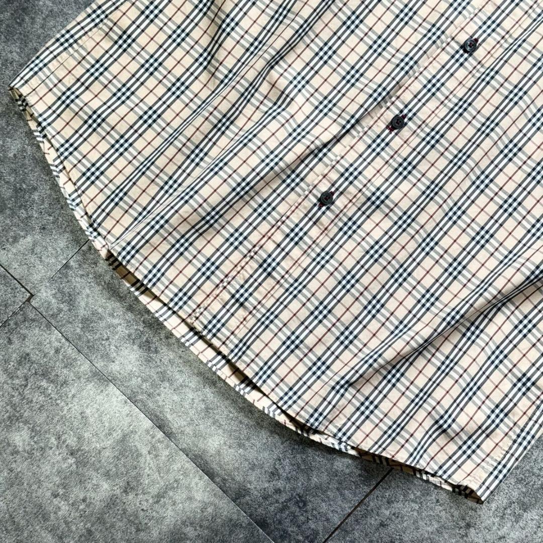【極美品】バーバリーブラックレーベル ノバチェック 長袖シャツ 羽織り