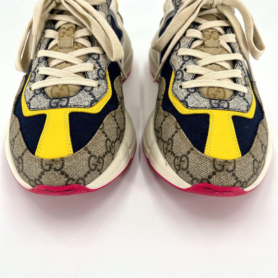 グッチ　ライトン　スニーカー　GGスプリーム　GGキャンバス　カラフル　27cm