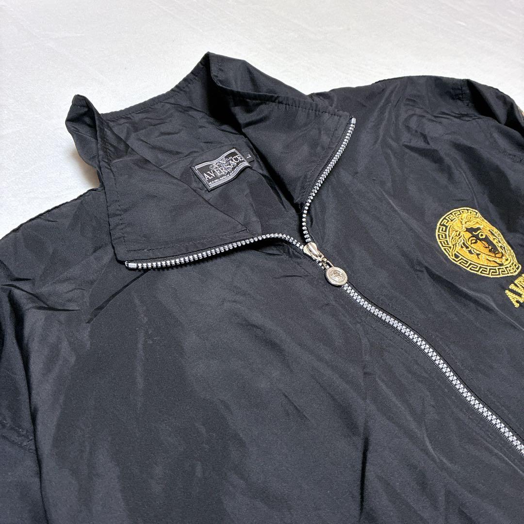 ⭐️美品⭐️ A.VERSACE ナイロンジャケット　メデューサ　XL相当 ブラック
