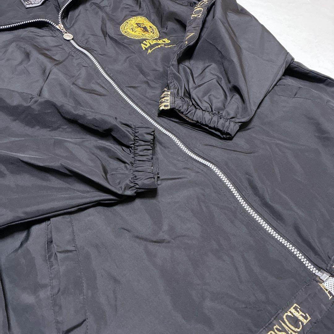 ⭐️美品⭐️ A.VERSACE ナイロンジャケット　メデューサ　XL相当 ブラック