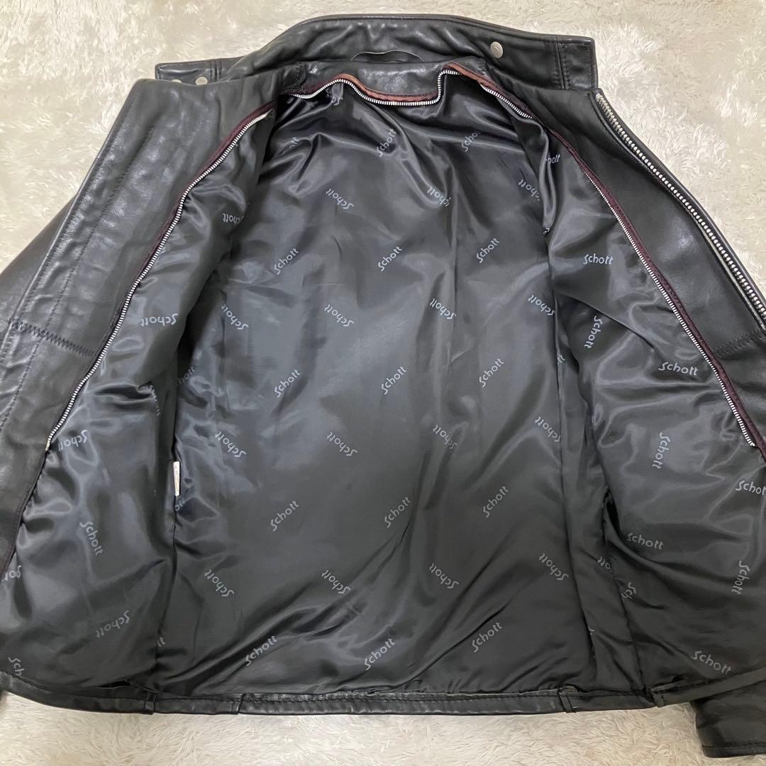 h*g様 Schott　ショット641　size36　シングルライダース　ライナ