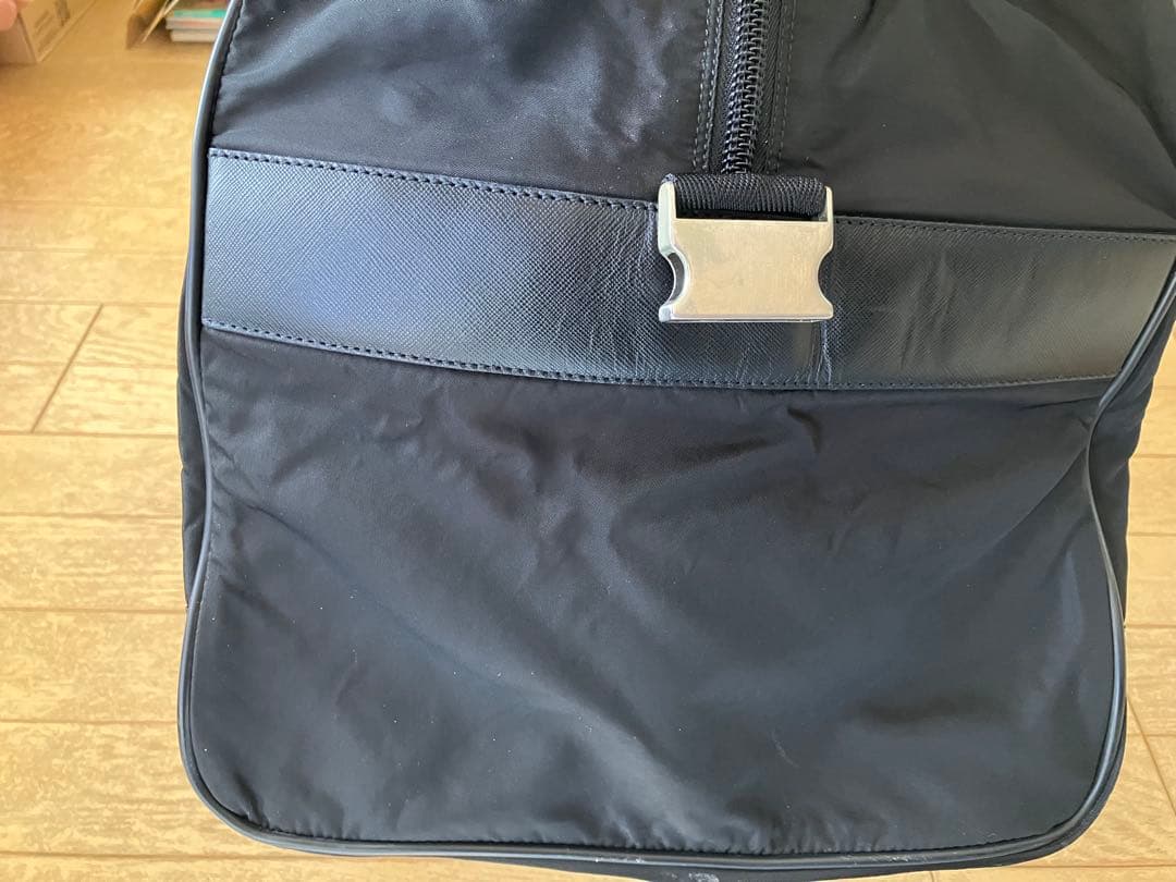 難あり　美品　PRADA ブラック ボストンバッグ　V70