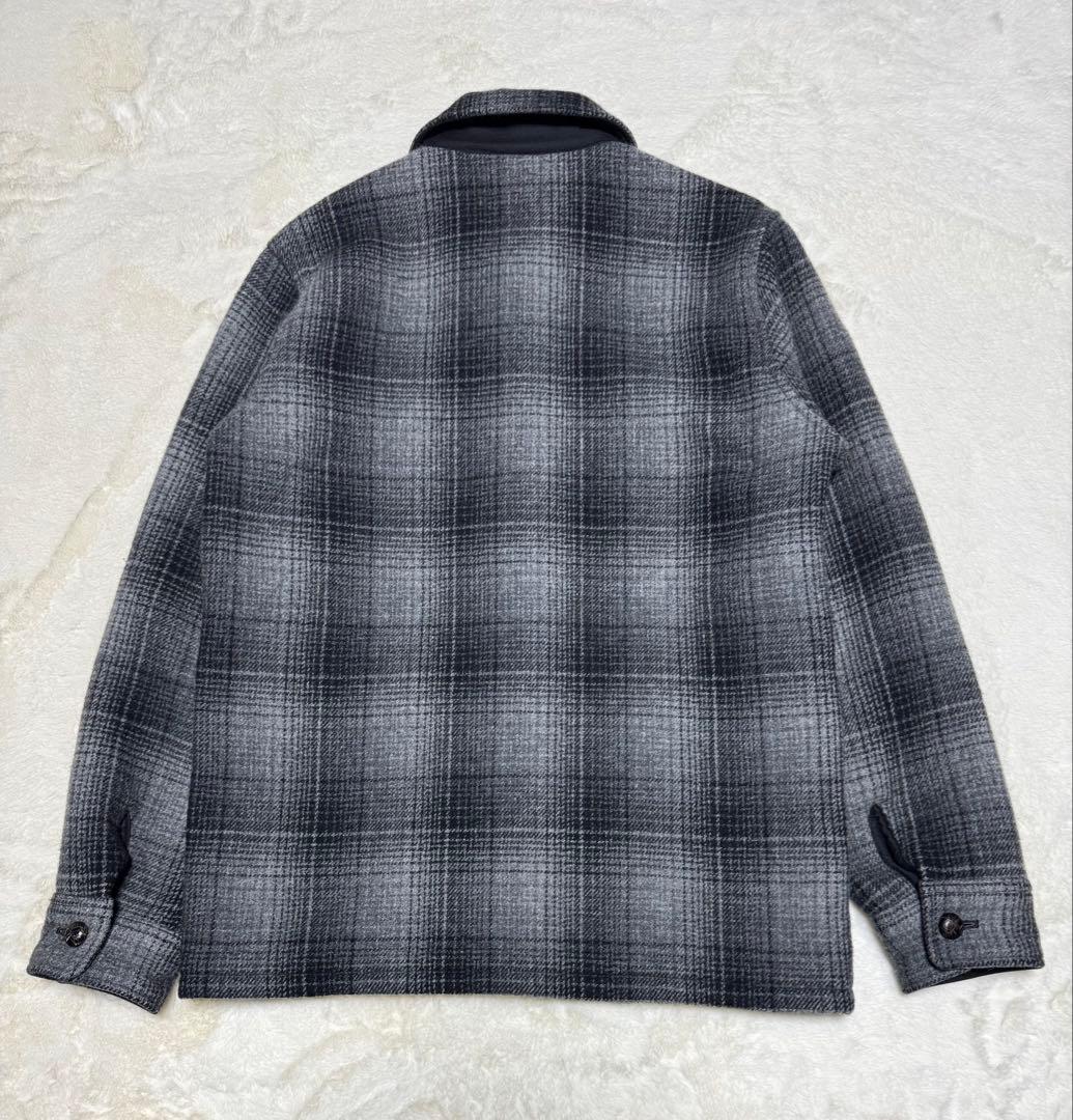 L TMT メルトン ウール チェック CPOジャケット