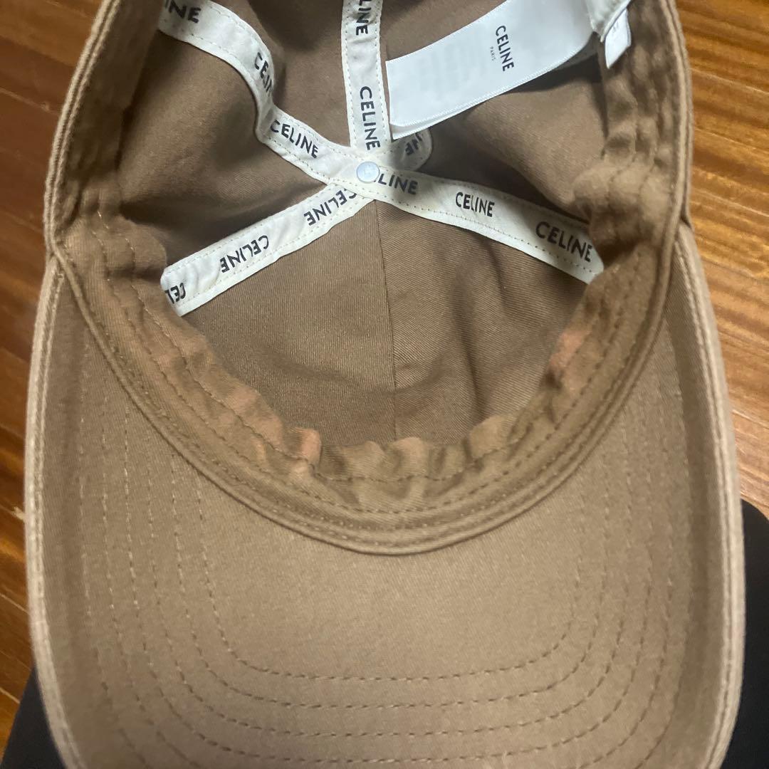 CELINE ブラウン ベースボールキャップ