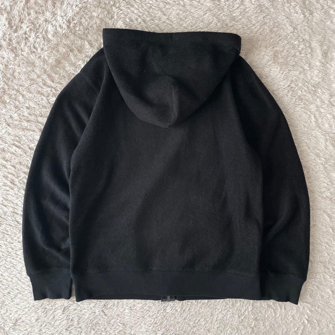 ギャップ 10s フリース ジップアップ パーカー M 黒