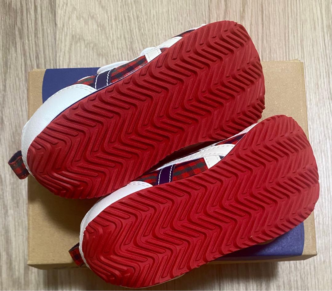 familiar スニーカー アシックス 赤 15.5