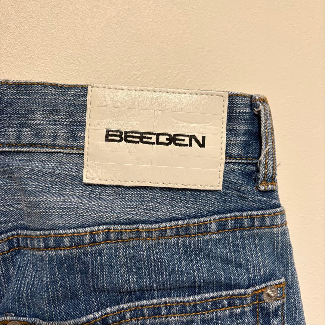 パンツ BEEDEN L EYELET SEMI LOOSE DENIM