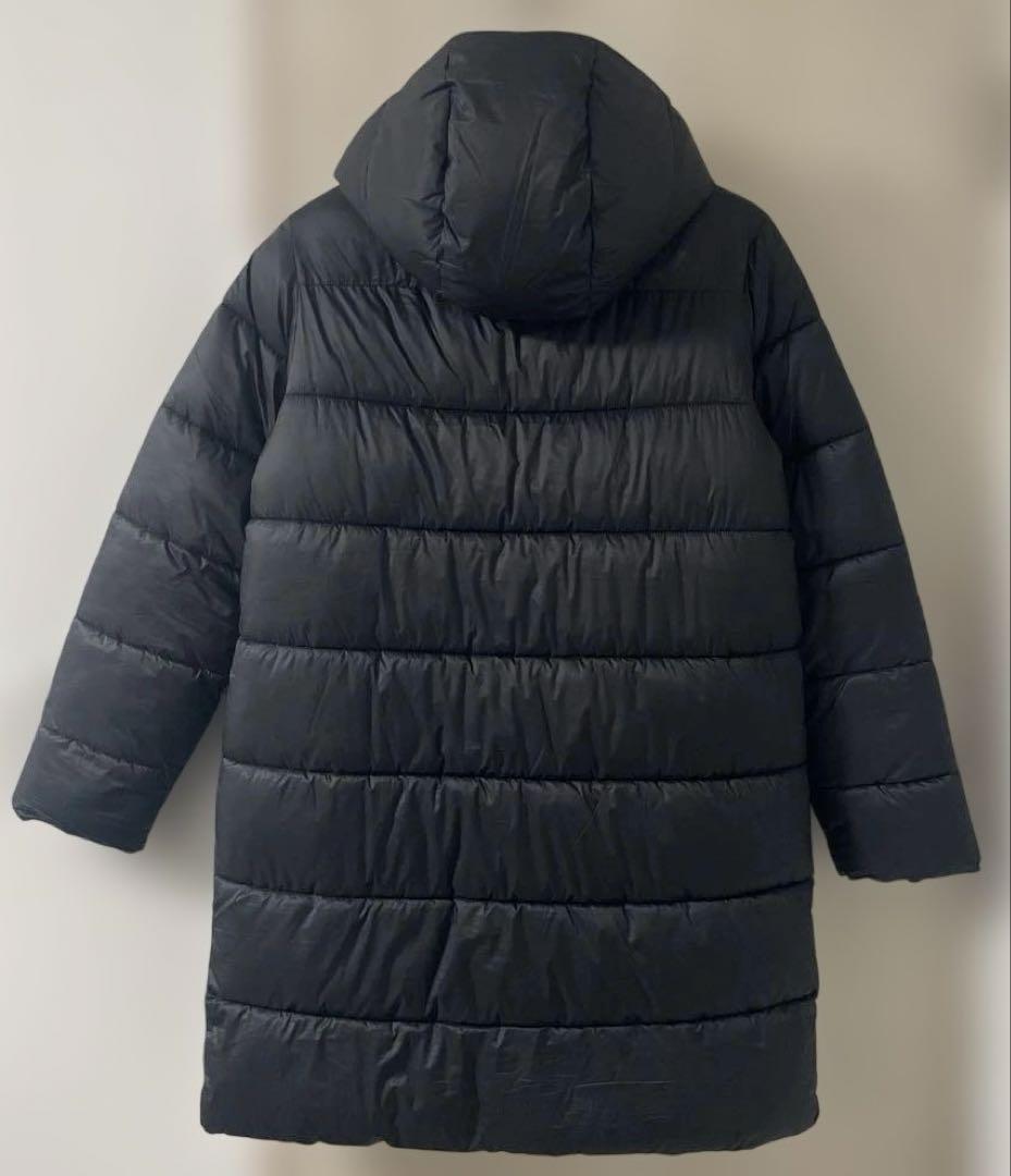 ノースフェイス　ダウンコート　フード取外可　ブラック　レディースL