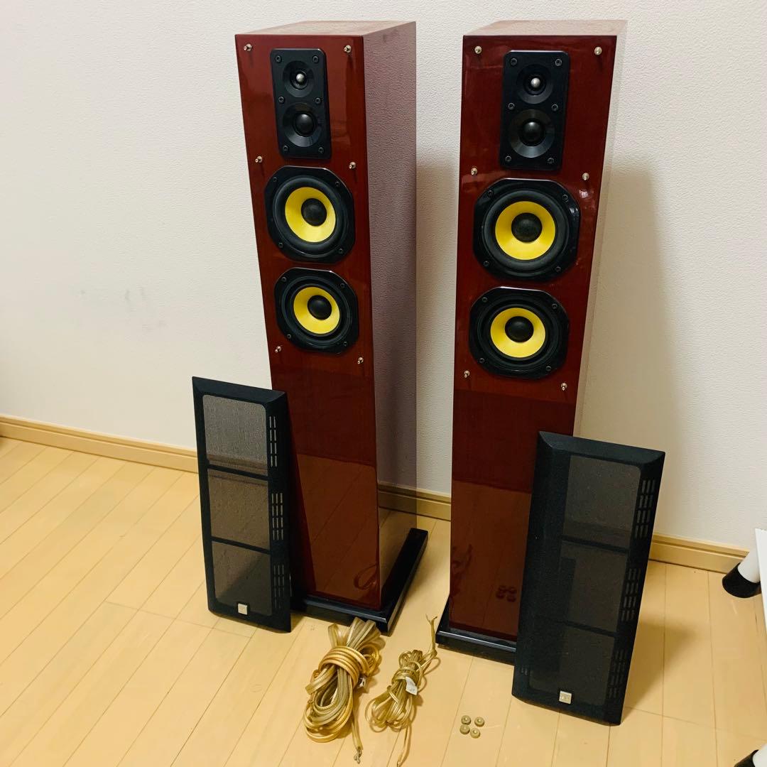 【美品】 DENON トールボーイスピーカー SC-T33XG ペア　ベース付