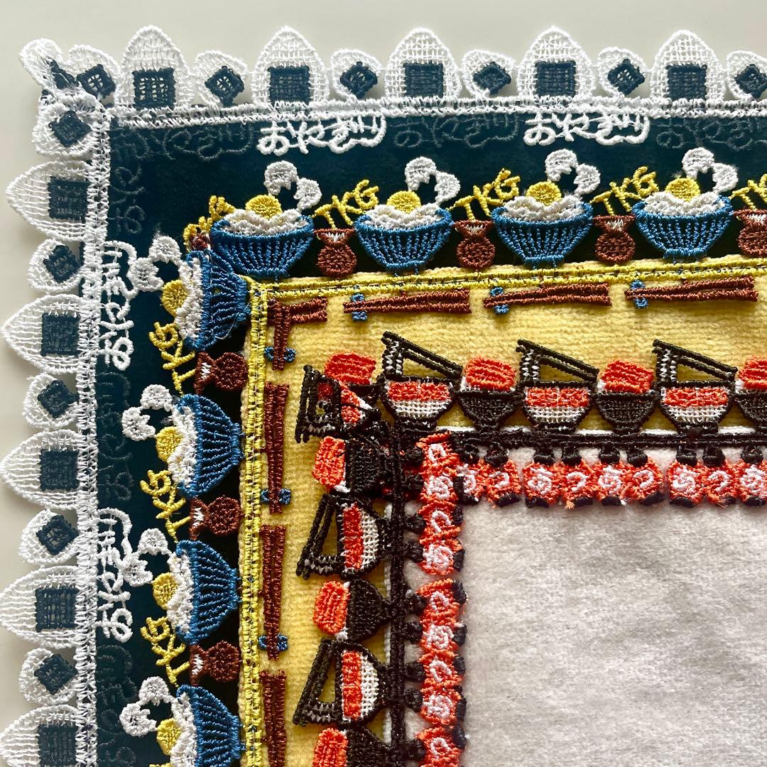 新品即完売！近沢レース×アローズ別注含むハンカチ・　「ご飯」シリーズ3枚セット