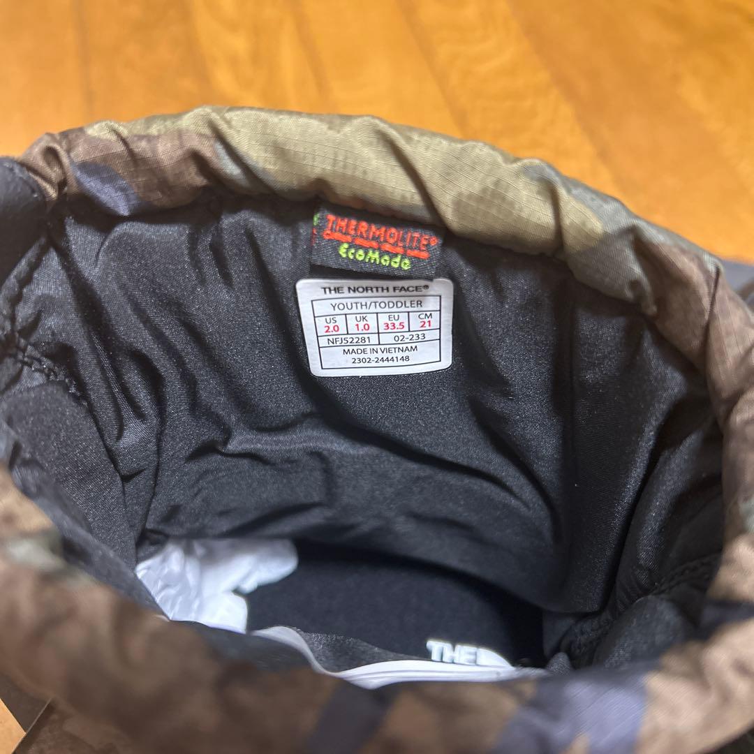 ノースフェイス　ヌプシブーティ　黒　21cm