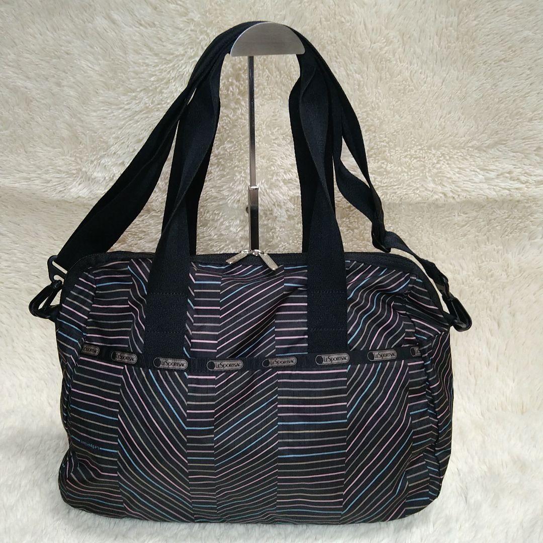 【レスポートサック】２Way ボストンバッグ ショルダーバッグ ブラック系