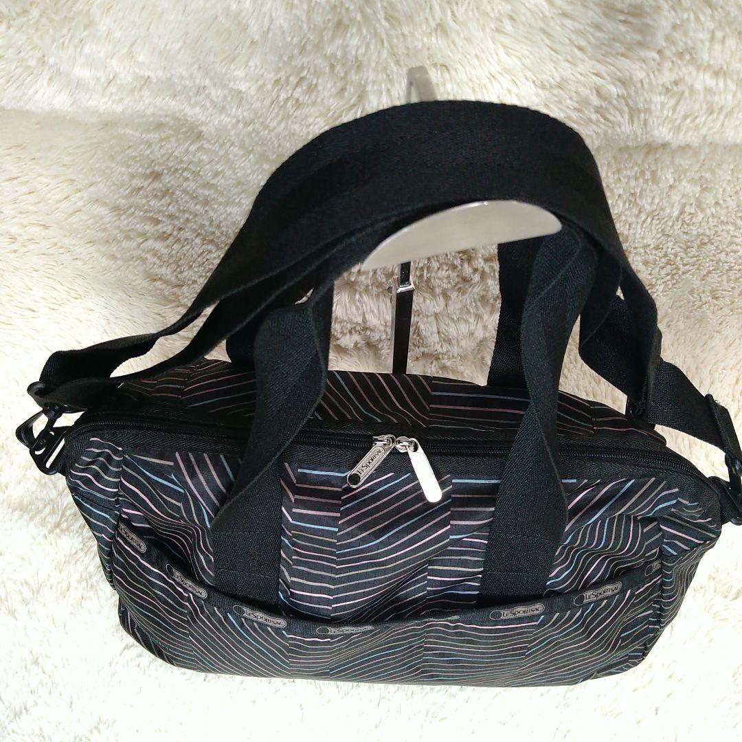 【レスポートサック】２Way ボストンバッグ ショルダーバッグ ブラック系