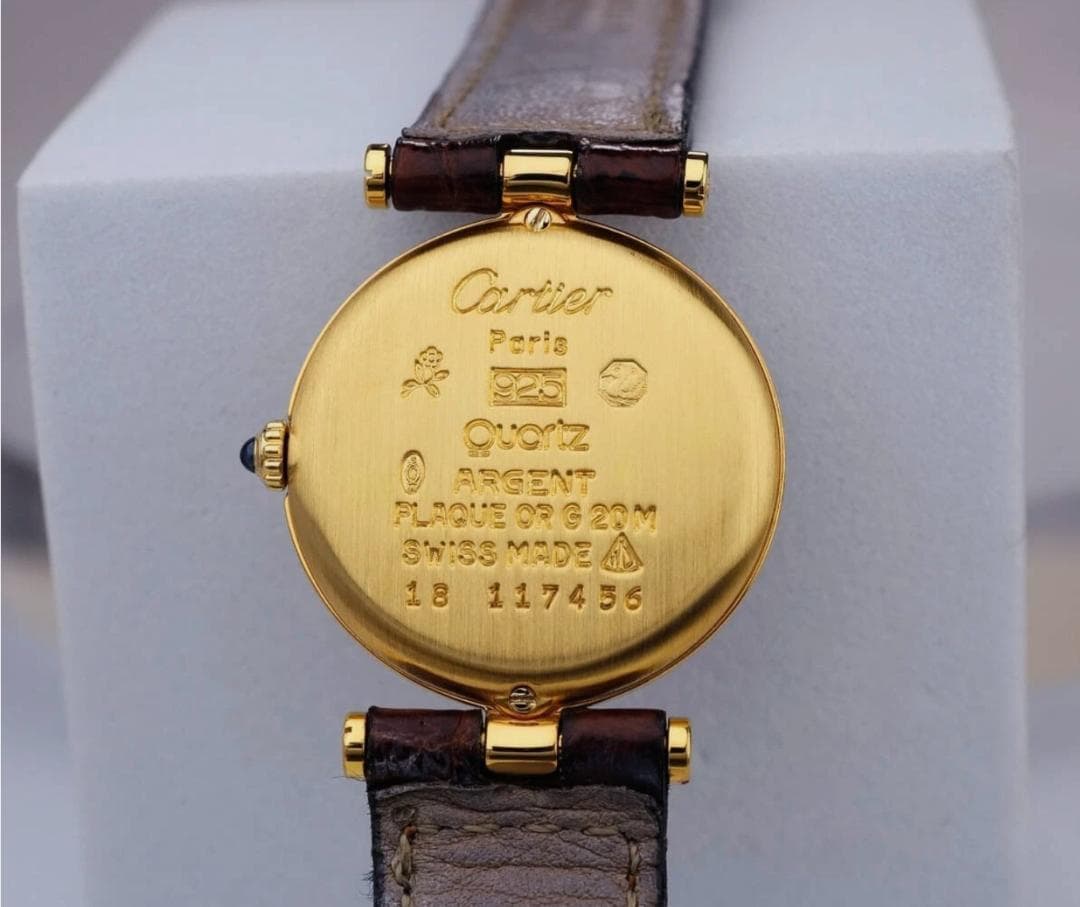 カルティエ マスト ヴァンドーム ブラックダイヤル 24mm クオーツ