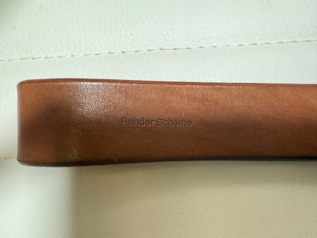 ブラウンレザーキーホルダー シルバー金具付き